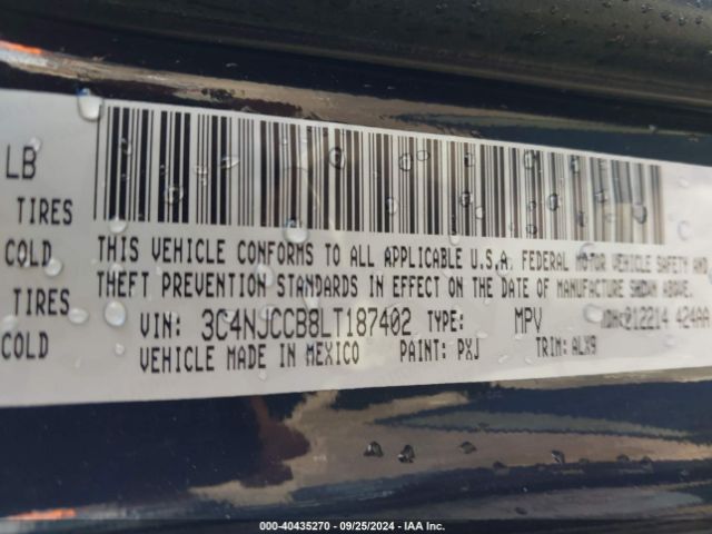 3C4NJCCB8LT187402 Jeep Compass Limited Fwd
