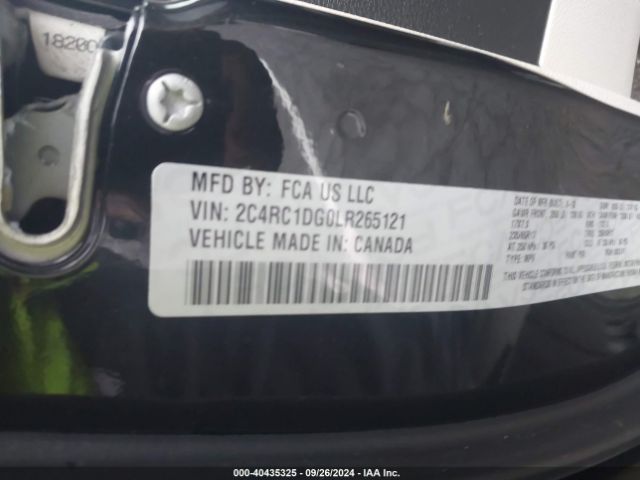 2C4RC1DG0LR265121 Chrysler Voyager Lxi