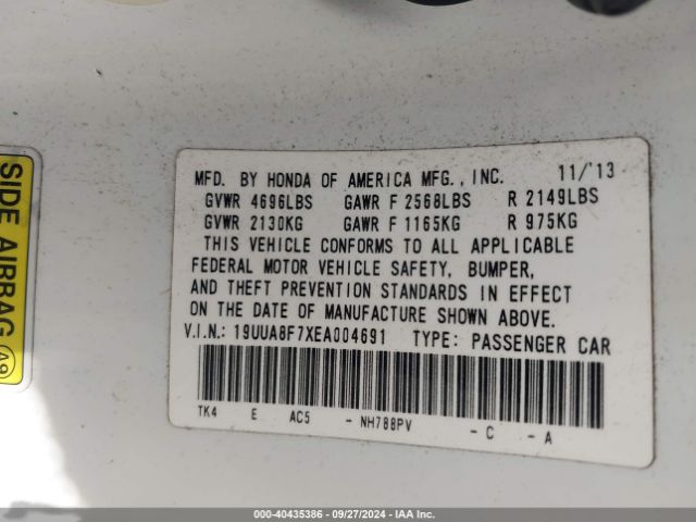 19UUA8F7XEA004691 Acura Tl 3.5