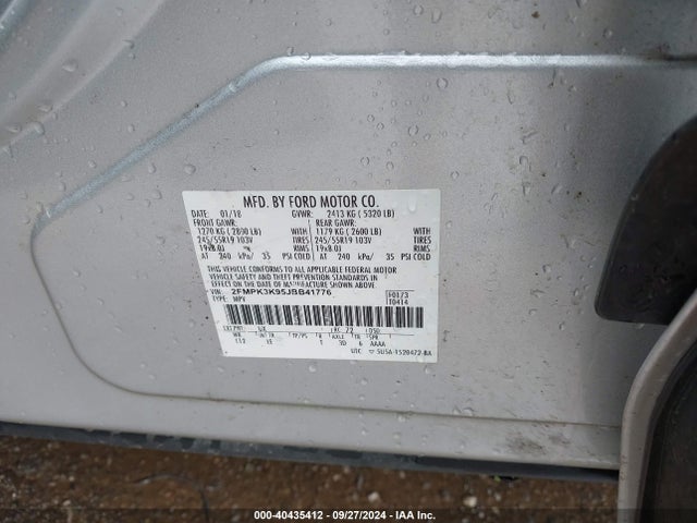 2FMPK3K95JBB41776 Ford Edge Titanium