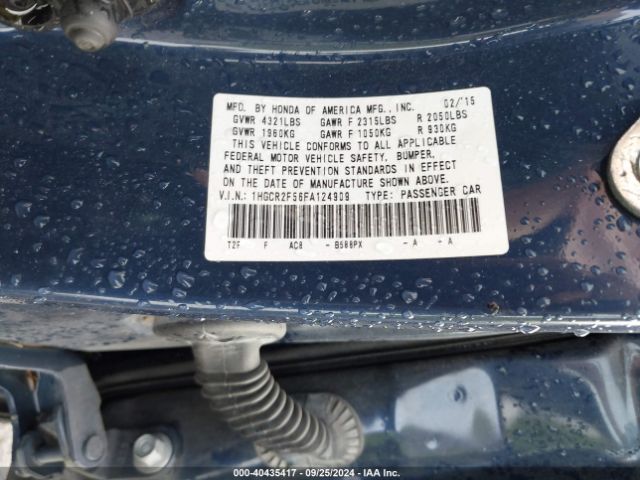 1HGCR2F56FA124909 Honda Accord Sport