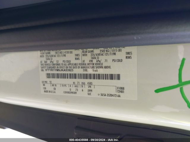2018 FORD TRANSIT VAN 1FTYR1YM9JKA53923 Photo 8