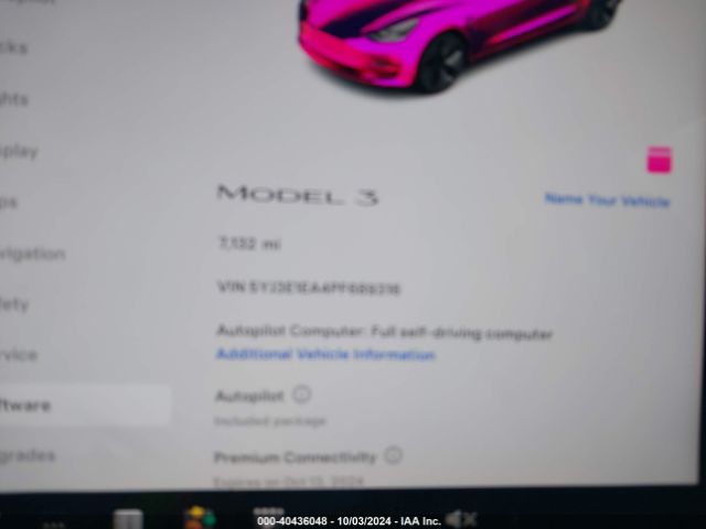 5YJ3E1EA4PF689316 Tesla Model 3 Rear-wheel Drive