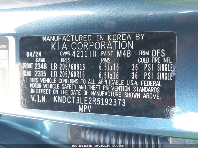 KIA NIRO SX 2024 KNDCT3LE2R5192373 Image 9