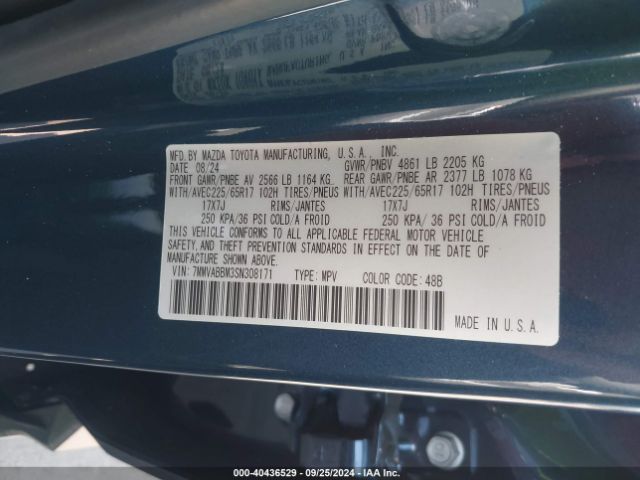7MMVABBM3SN308171 Mazda Cx-50 2.5 S Preferred Package