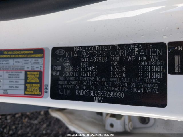 KNDCB3LC3K5299990 KIA NIRO FE