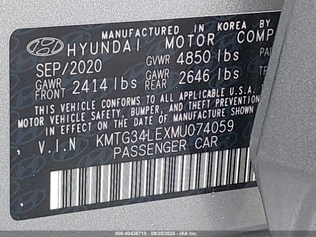 KMTG34LEXMU074059 Genesis G70 3.3t Rwd