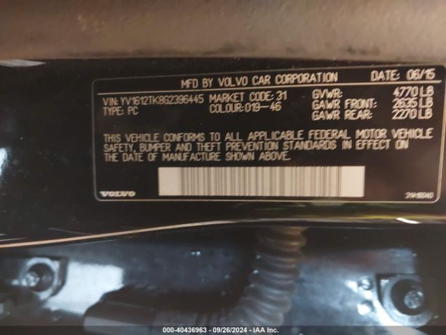 YV1612TK8G2396445 Volvo S60 T5 Premier