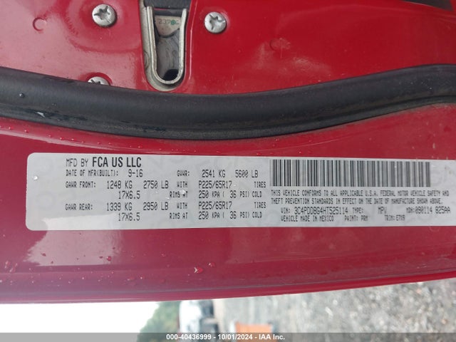3C4PDDBG4HT525114 Dodge Journey Sxt Awd