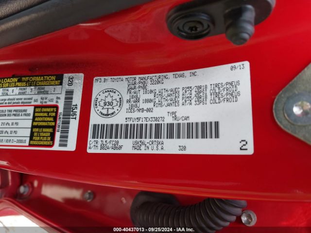 5TFUY5F17EX330272 Toyota Tundra Sr 5.7l V8