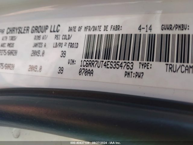 1C6RR7UT4ES354763 RAM 1500 Sport