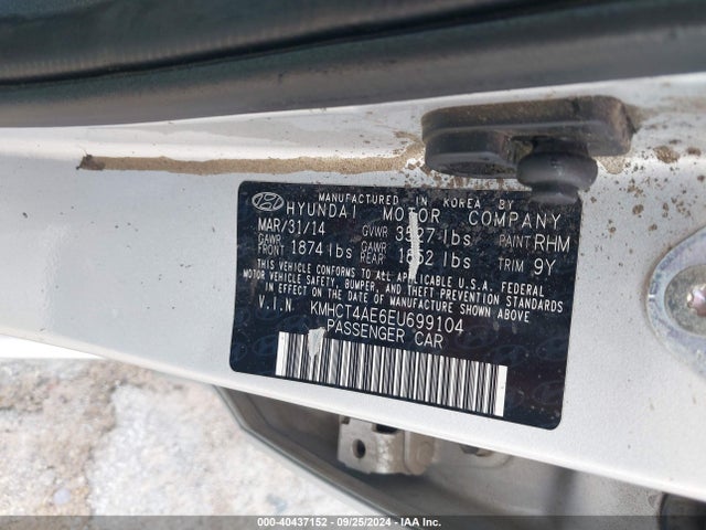 Hyundai ACCENT GLS 2014 KMHCT4AE6EU699104 Image 9