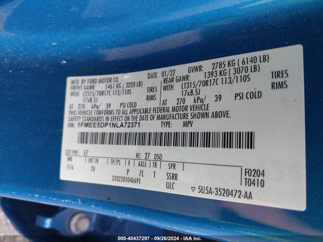 Ford Bronco Wildtrak 2022 1FMEE5DP1NLA72371 Image 9
