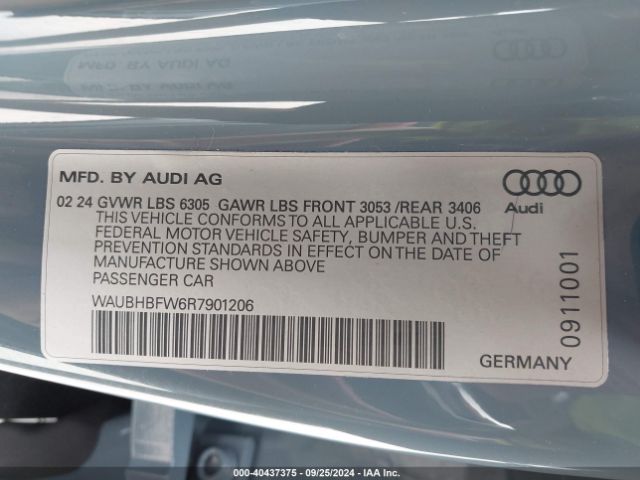 2024 AUDI RS E-TRON GT WAUBHBFW6R7901206 Photo 8