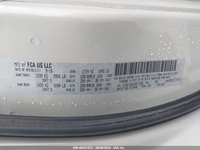 2C4RC1BG5HR571595 Chrysler Pacifica Touring-l