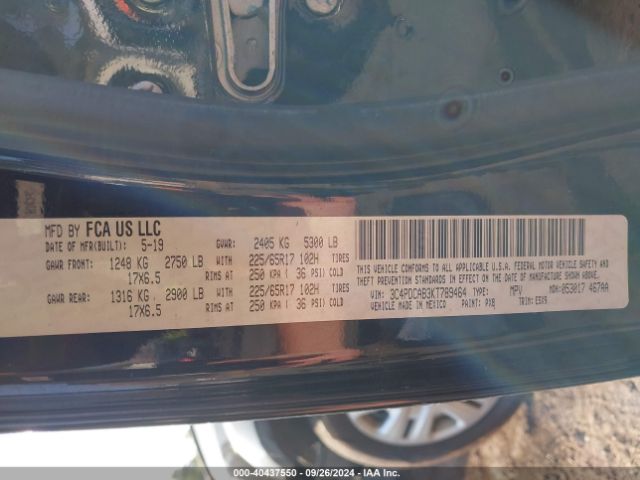 3C4PDCAB3KT789464 Dodge Journey Se Value Package