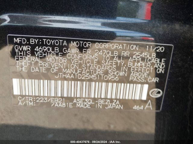 JTHAA1D25M5110956 Lexus IS 300
