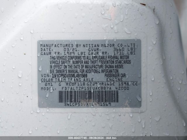 3N1CP5DVXML491569 Nissan Kicks Sr Xtronic Cvt
