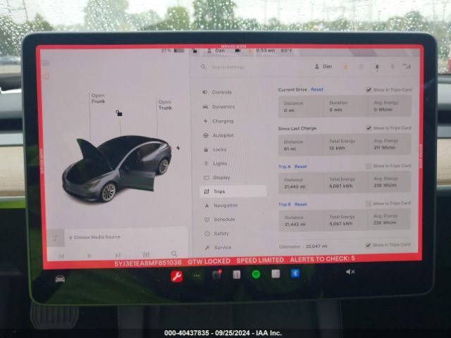 5YJ3E1EA8MF851038 Tesla Model 3 Standard Range Plus Rear-wheel Drive