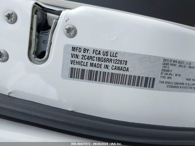 Chrysler Pacifica Touring L 2024 2C4RC1BG6RR122878 Image 9