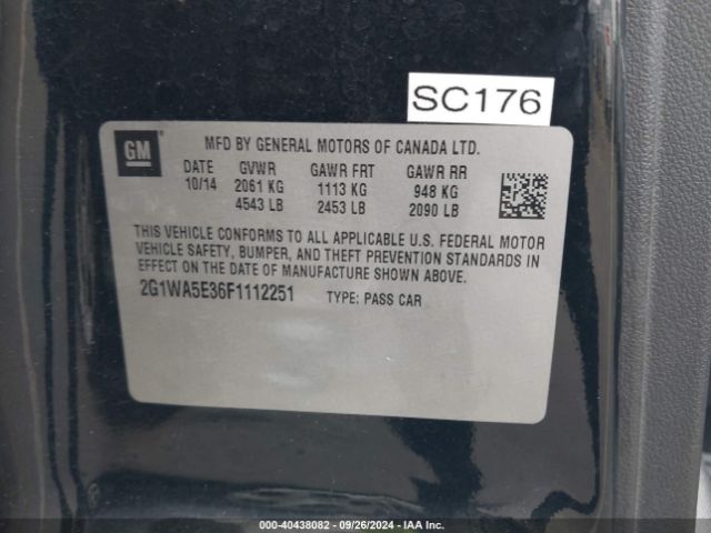 2G1WA5E36F1112251 Chevrolet Impala Limited Ls