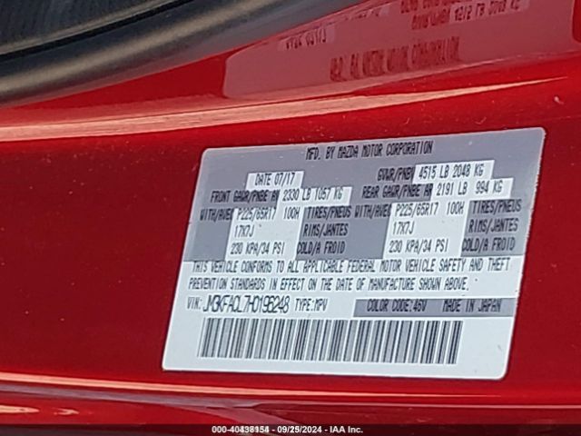 Mazda Cx-5 Touring 2017 JM3KFACL7H0196248 Image 9