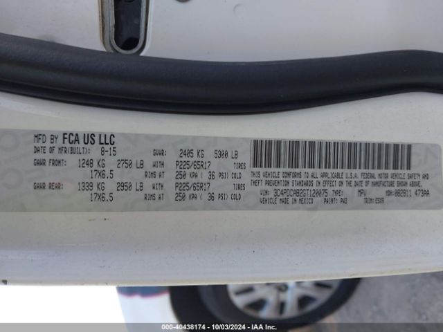 3C4PDCAB2GT120075 Dodge JOURNEY SE