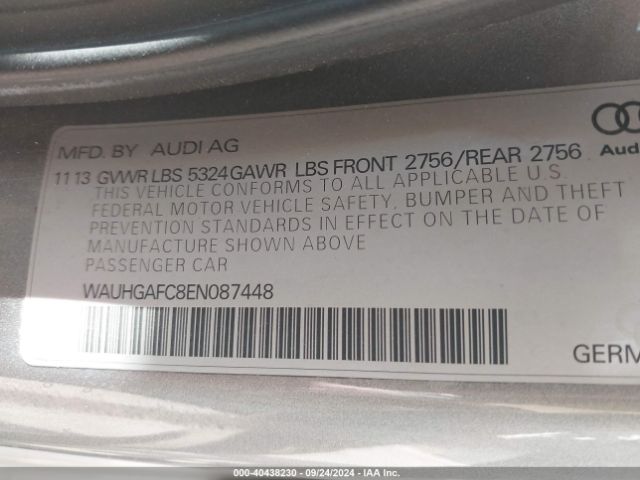 WAUHGAFC8EN087448 Audi A6 3.0t Premium Plus