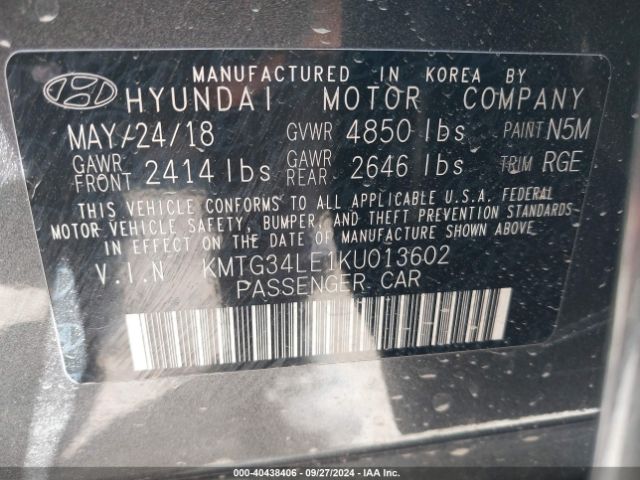 KMTG34LE1KU013602 Genesis G70 3.3t Advanced