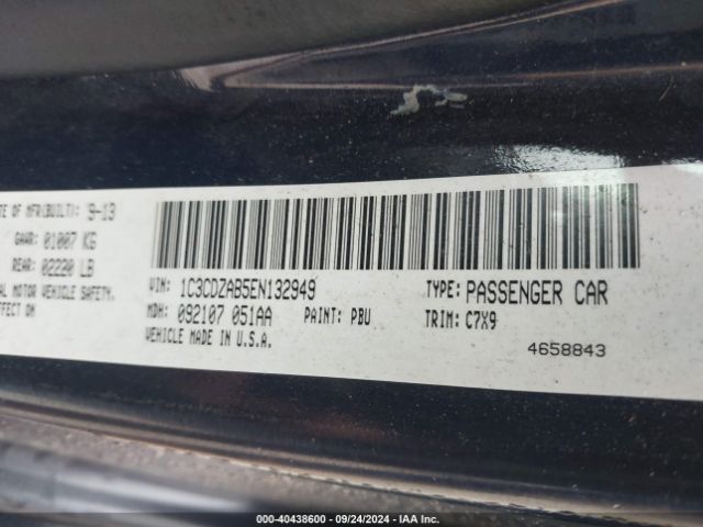 1C3CDZAB5EN132949 Dodge AVENGER SE