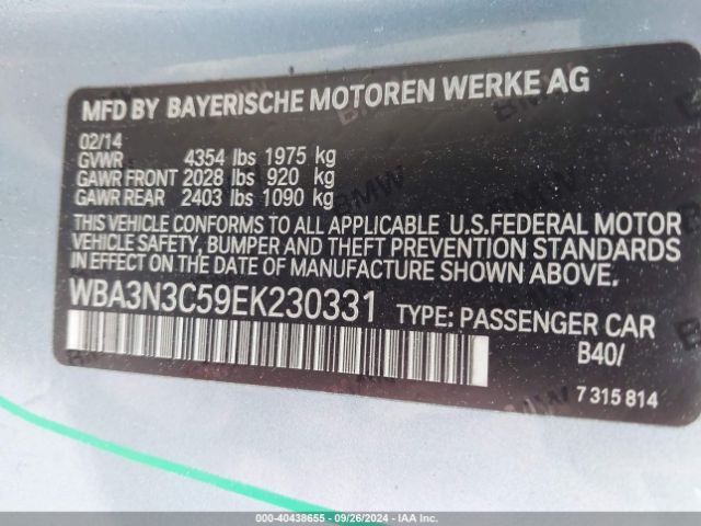 WBA3N3C59EK230331 BMW 428i