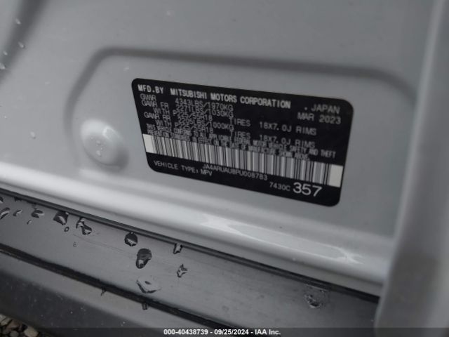 JA4ARUAU8PU008783 Mitsubishi Outlander Sport 2.0 Ralliart Awc