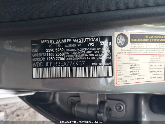 WDDHF8JB3EA776937 Mercedes-Benz E 350 4matic/e 350 Sport