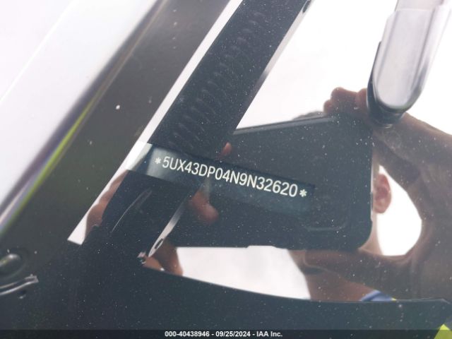 5UX43DP04N9N32620 BMW X3 Sdrive30i
