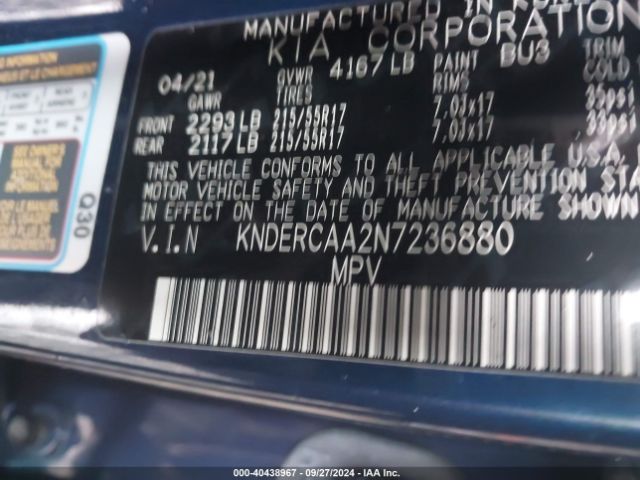 KNDERCAA2N7236880 KIA SELTOS EX
