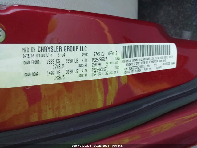 Dodge Grand Caravan Sxt 2014 2C4RDGCG4ER388117 Image 9