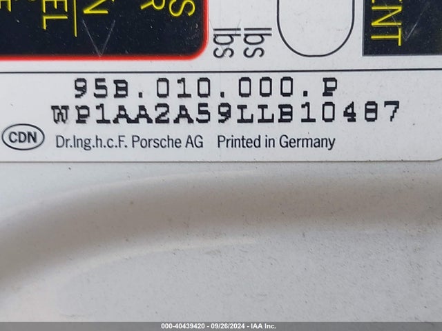 2020 PORSCHE MACAN WP1AA2A59LLB10487 Photo 8