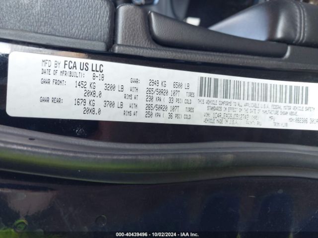 1C4RJEAG9JC512742 Jeep Grand Cherokee Altitude 4x2