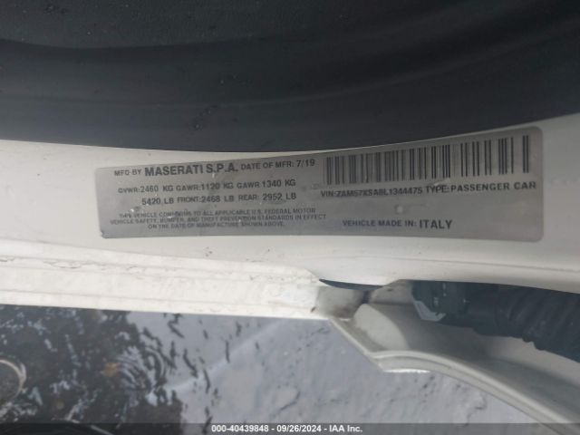 2020 MASERATI GHIBLI ZAM57XSA8L1344475 Photo 8