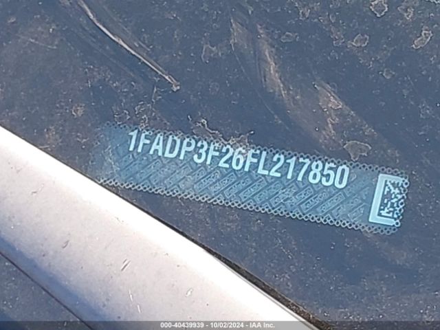 1FADP3F26FL217850 Ford FOCUS SE