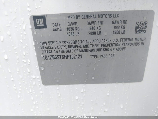 Chevrolet MALIBU LS 2017 1G1ZB5ST6HF102121 Image 9