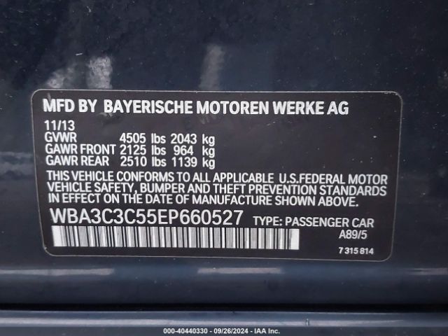 WBA3C3C55EP660527 BMW 320i Xdrive