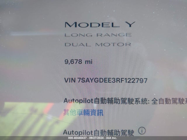 2024 TESLA MODEL Y 7SAYGDEE3RF122797 Photo 6