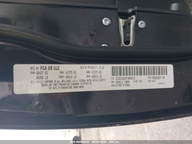2C3CCAGG3FH808719 Chrysler 300 300s