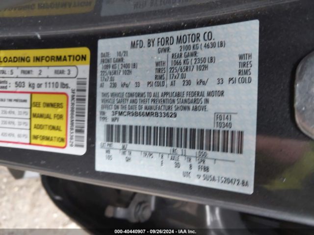3FMCR9B66MRB33629 Ford Bronco Sport Big Bend