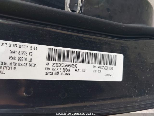 2C3CDXCT5EH306893 Dodge Charger R/t Plus