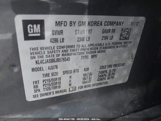 Buick Encore Preferred 2018 KL4CJASB6JB576545 Image 9