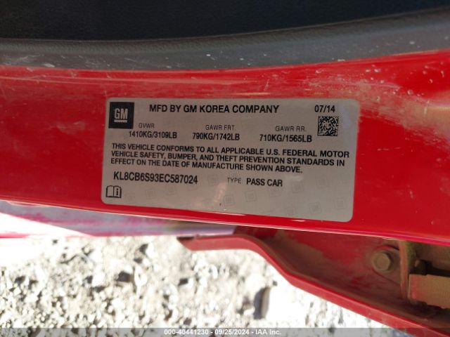 KL8CB6S93EC587024 Chevrolet Spark Ls Auto