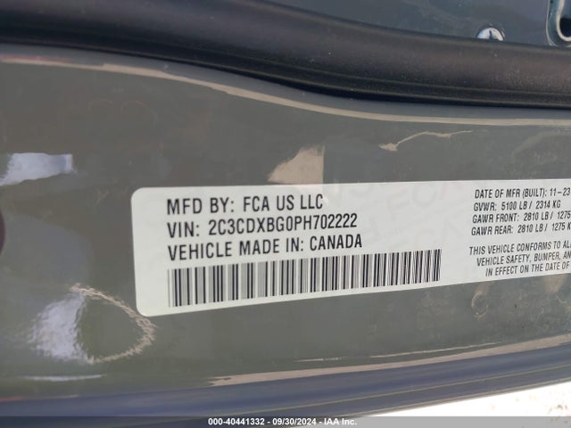 Dodge Charger Sxt 2023 2C3CDXBG0PH702222 Image 9