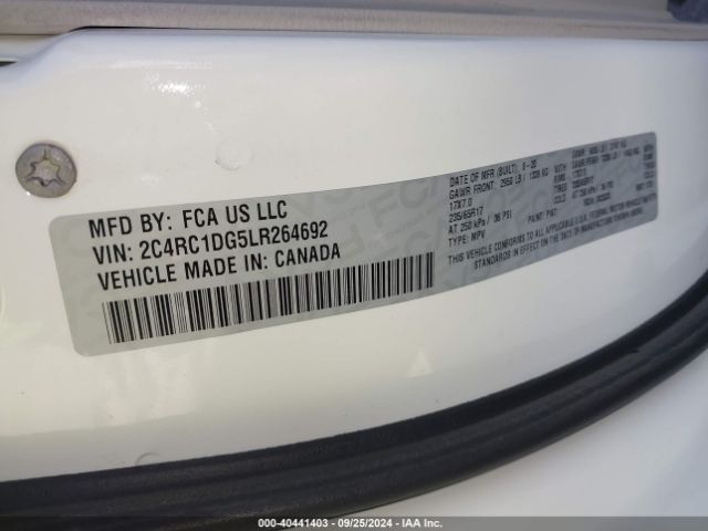2C4RC1DG5LR264692 Chrysler Voyager Lxi